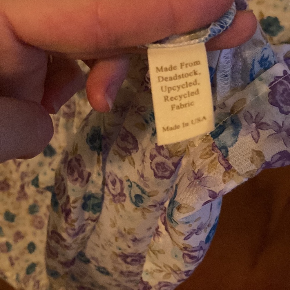 Christy Dawn White Floral Maxi Dress with Blue and Purple Print - Picture 9 of 13